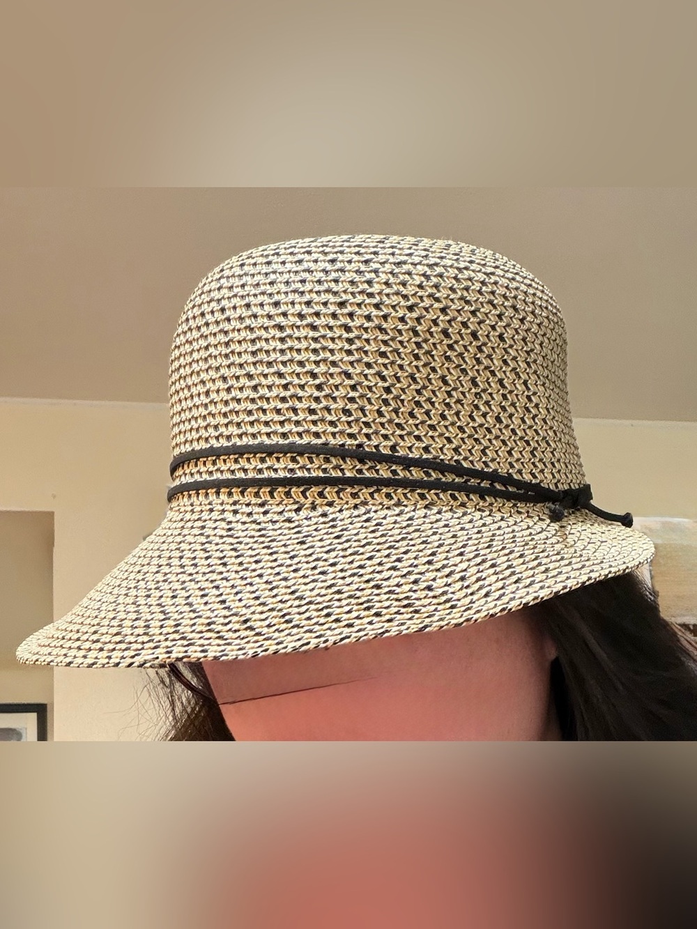 Style & Co. SPF50+ Sun Hat with Black Trim